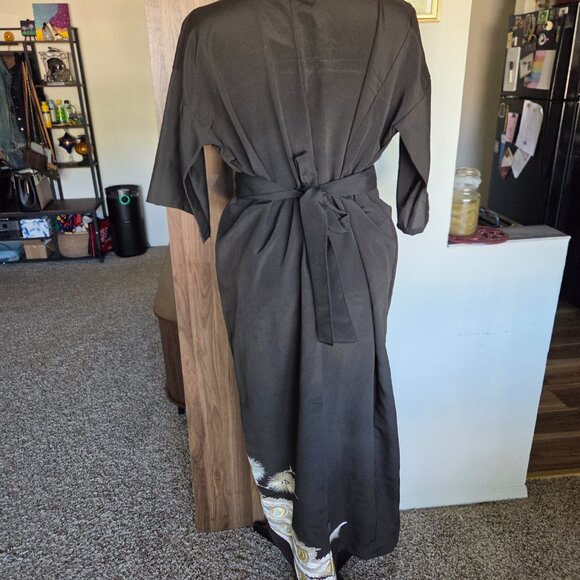 Handmade Recycled Kimono Dress 100% Silk - Picture 4 of 5